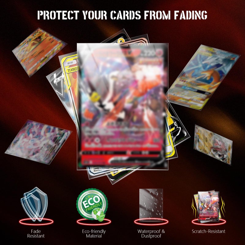 GOESCHANGE 800 Count Penny Card Sleeves for Trading Cards, Soft Card Protector Sleeves for MTG, TCG, Baseball, Football, Game, Standard Cards - Image 3